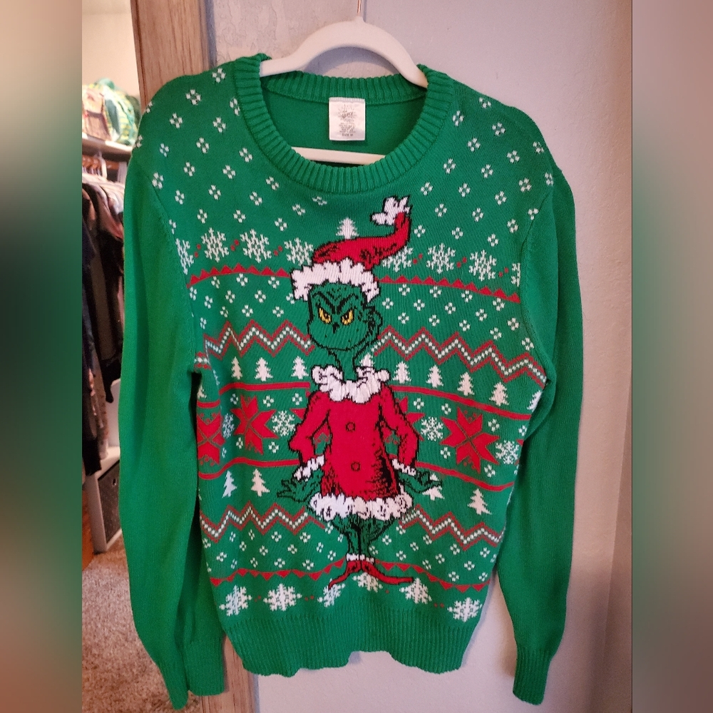 Grinch Christmas Sweater Size Medium